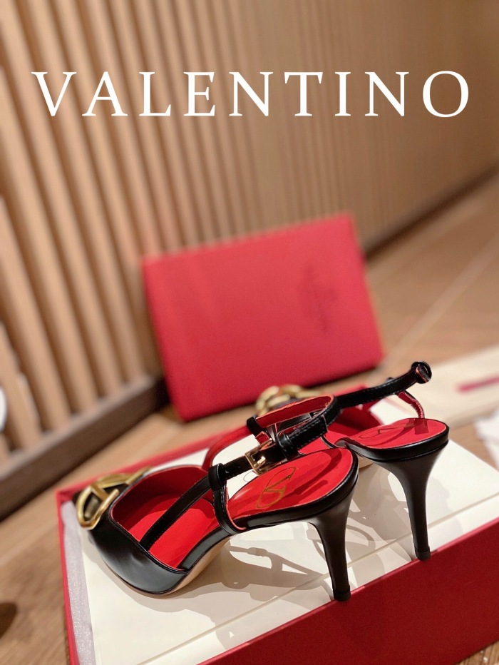Valentino Vlogo Signature Calfskin Slingback Pumps Size 35-41 4-Color