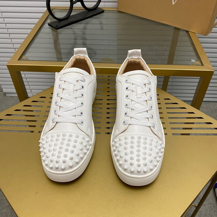 Christian Louboutin Louis Junior Spikes Sneaker Size 36-46  10-Color