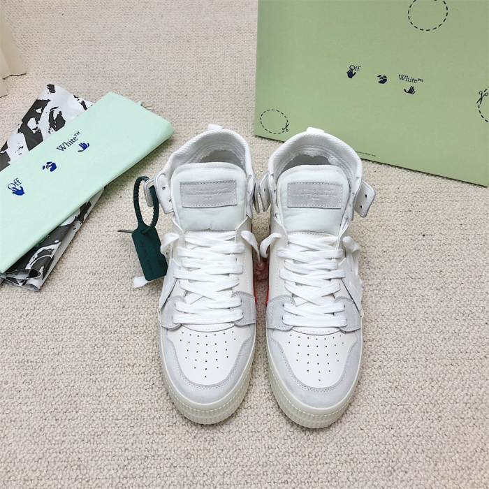 OFF White Floating Arrow High Top Vulc Sneaker Size 36-45   6-Color
