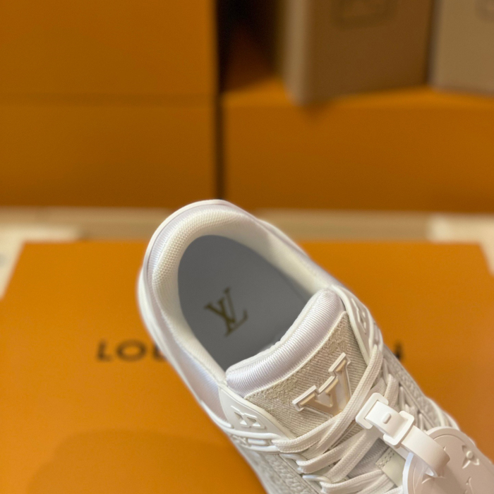 Louis Vuitton Trainer Monogram denim Sneaker Size 36-46  5-Color