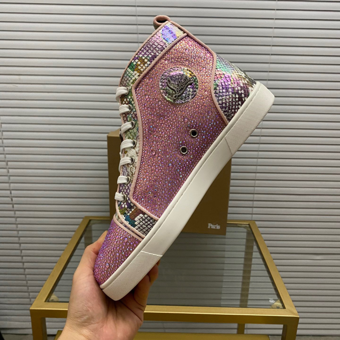 Christian Louboutin Louis High-Top Sneaker Size 36-46  10-Color