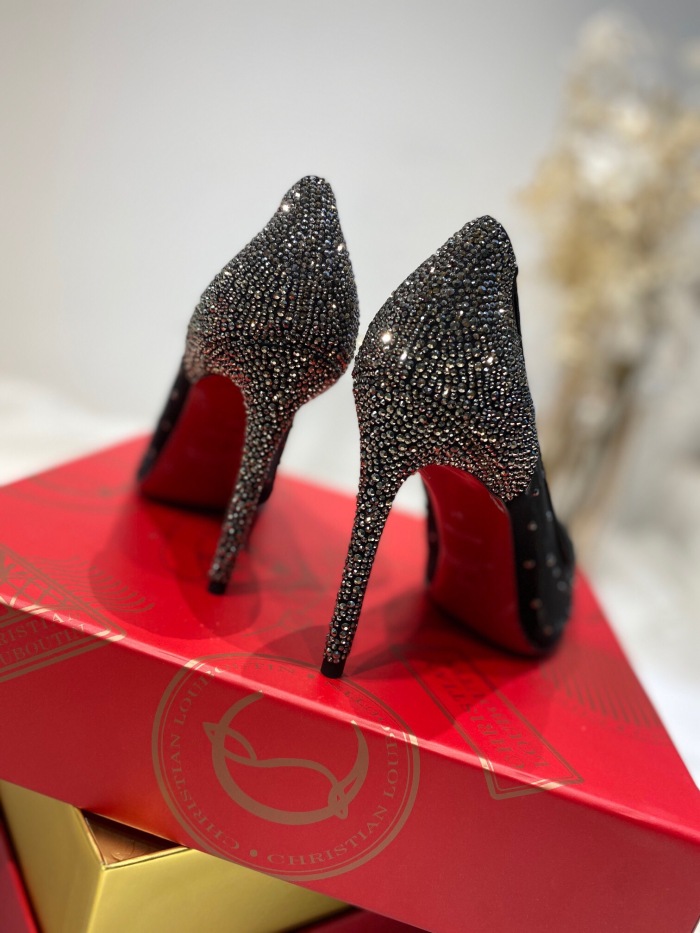 Christian Louboutin Follies Strasss Pumps Size 35-41 3-Color