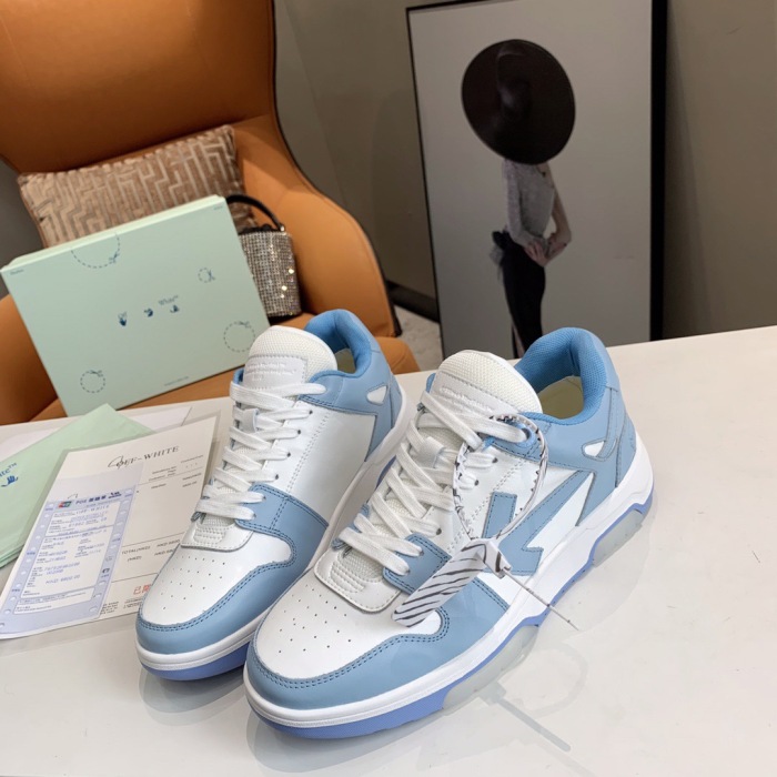 OFF White Out of Office Calf Leather Sneaker Size 35-45   6-Color