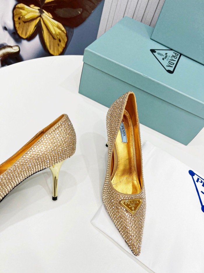Prada Brushed Leather Pumps Size 35-41 3-Color