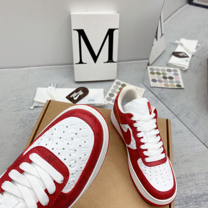 Louis Vuitton x Off White x Air Force 1 Sneaker Size 36-45   9-Color