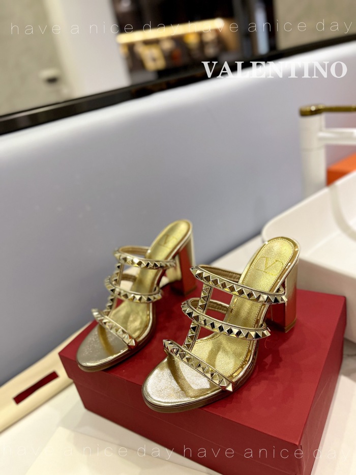 Valentino Rockstud Calfskin Leather Pumps Size 35-41 5-Color