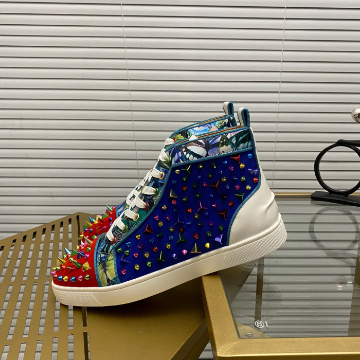 Christian Louboutin Lou Pik Pik High-Top Sneaker Size 36-46  6-Color