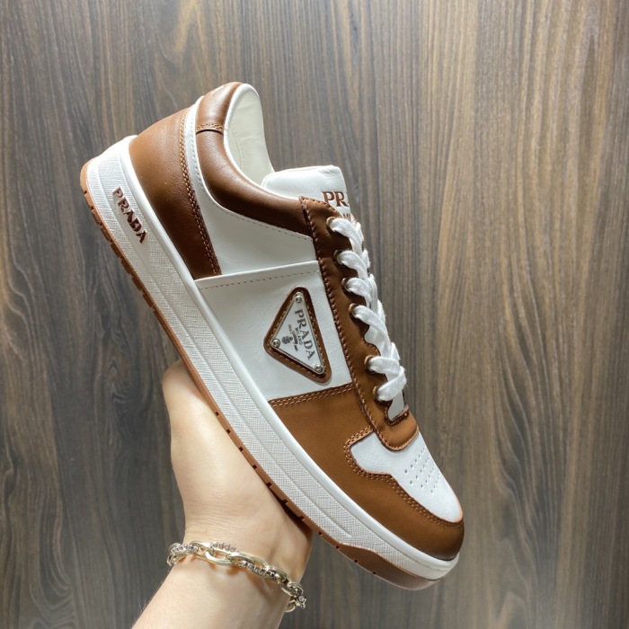Prada Downtown Leather Sneaker Size 36-45   10-Color