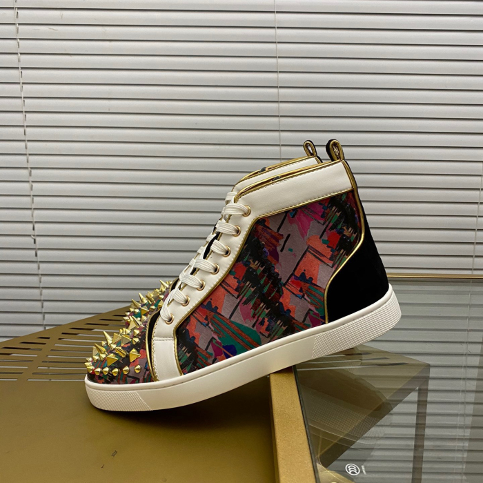 Christian Louboutin Lou Pik Pik High-Top Sneaker Size 36-46  7-Color