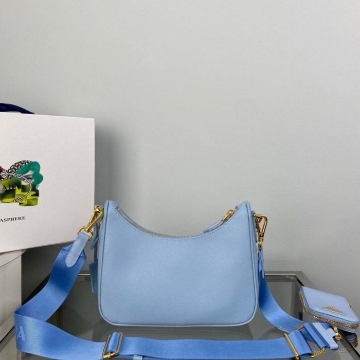 Prada 1BH204 Redition 2005 Women Bags Leather 22*18*6cm