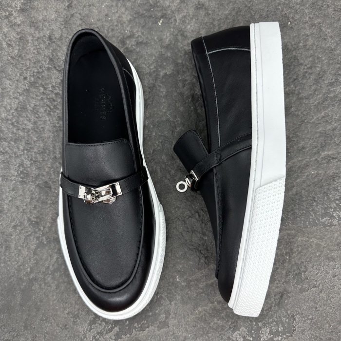 Hermes Game Unisex Loafers Size 35-46