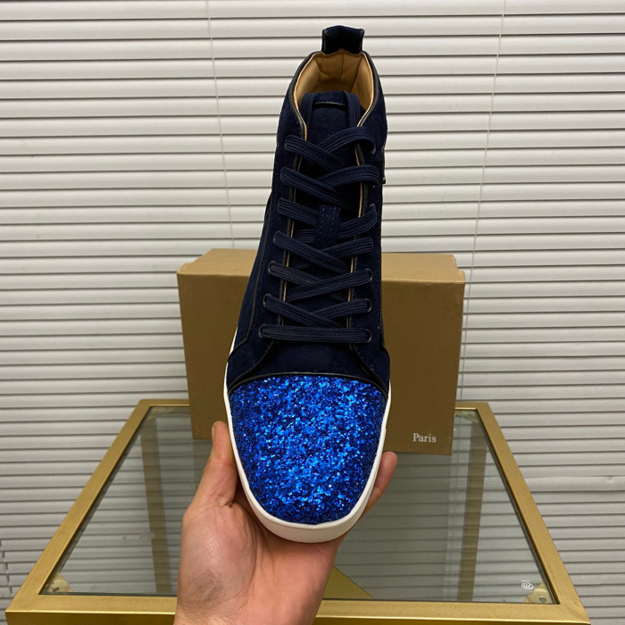 Christian Louboutin Louis High-Top Sneaker Size 36-46  7-Color