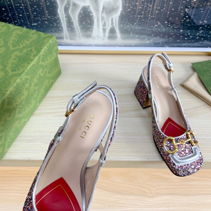Gucci Slingback With Horsebit Pumps Size 35-41 5-Color