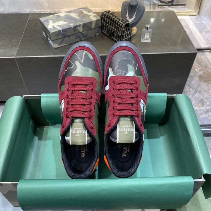 Valentino Camouflage Rockrunner Sneaker Size 39-45   11-Color