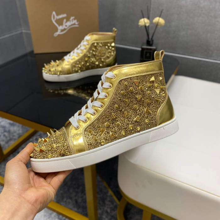 Christian Louboutin Lou Pik Pik High-Top Sneaker Size 36-46  6-Color