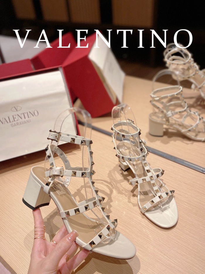 Valentino Rockstud Calfskin Ankle Strap Pumps Size 35-41 6-Color