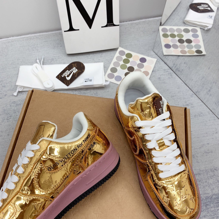 Louis Vuitton x Off White x Air Force 1 Sneaker Size 36-45   9-Color