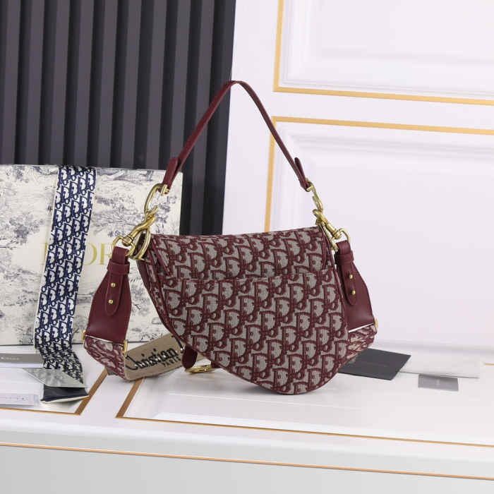 Dior Saddle Bags With Strap for Women Size 25.5*20*6.5cm