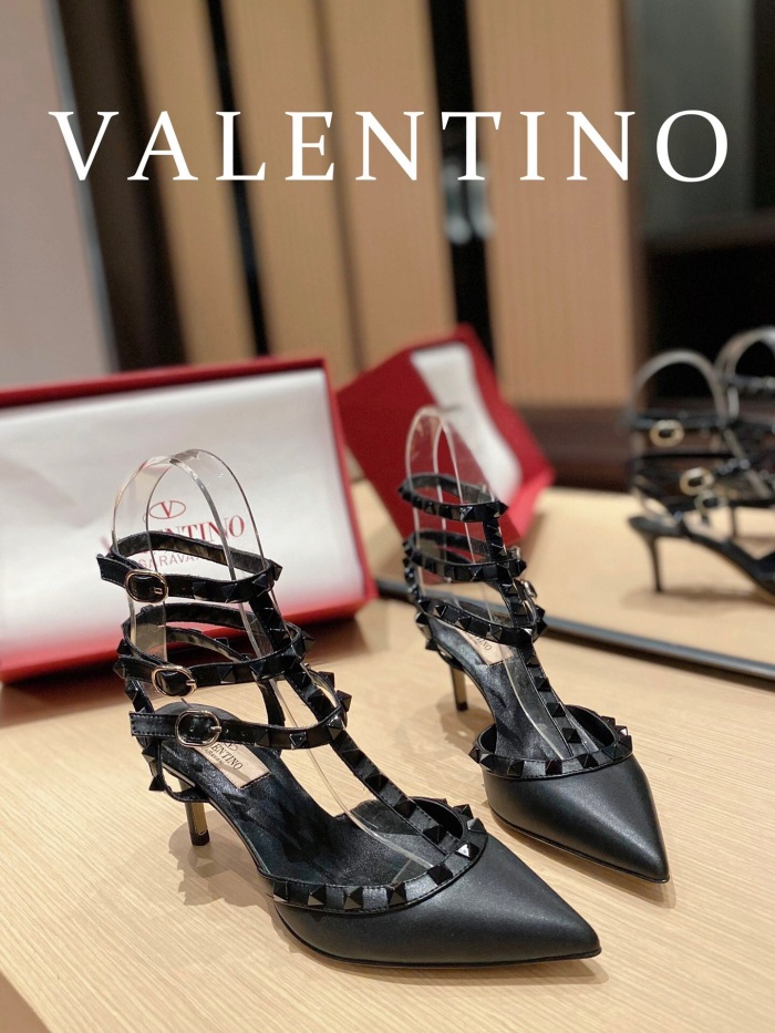 Valentino Rockstud Ankle Strap Pumps Size 35-41 4-Color