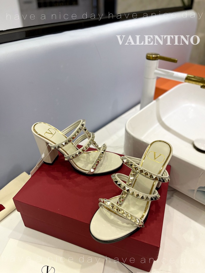 Valentino Rockstud Calfskin Leather Pumps Size 35-41 5-Color