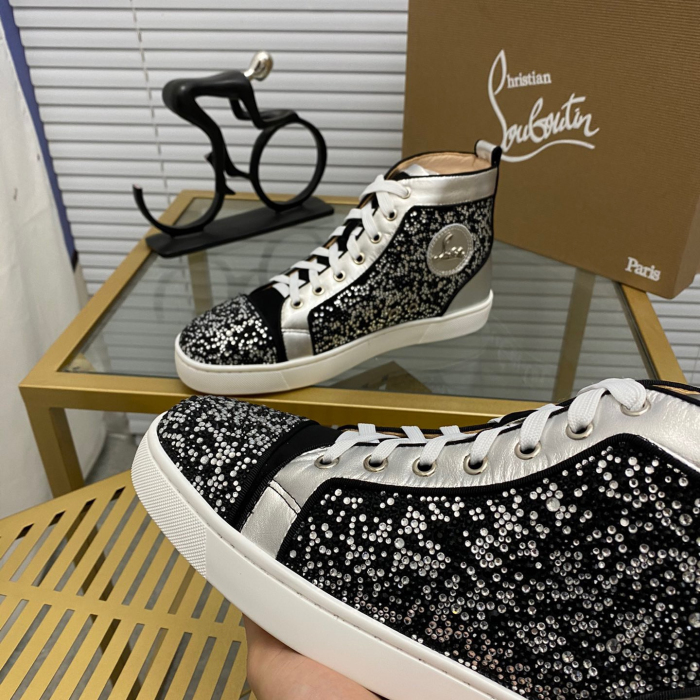 Christian Louboutin Louis High-Top Sneaker Size 36-46  10-Color
