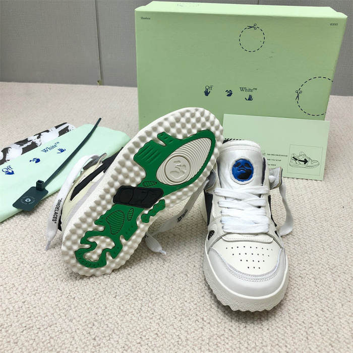 OFF White Midtop Sponge Sneaker Size 36-45   6-Color