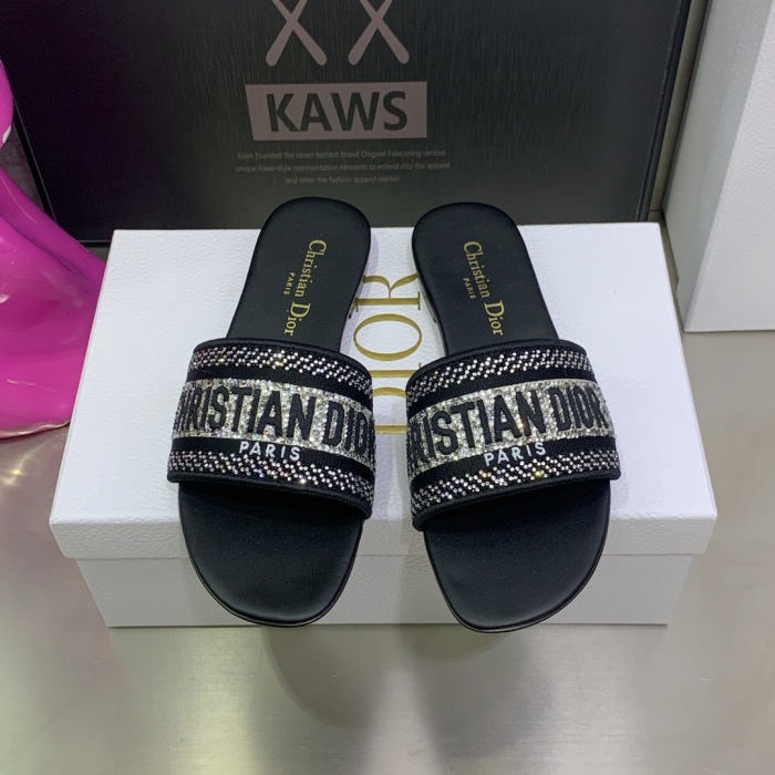 Dior Dway With Diamond Slippers Size 35-41 7-Color