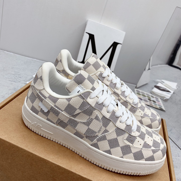 Louis Vuitton x Off White x Air Force 1 Sneaker Size 36-45   9-Color