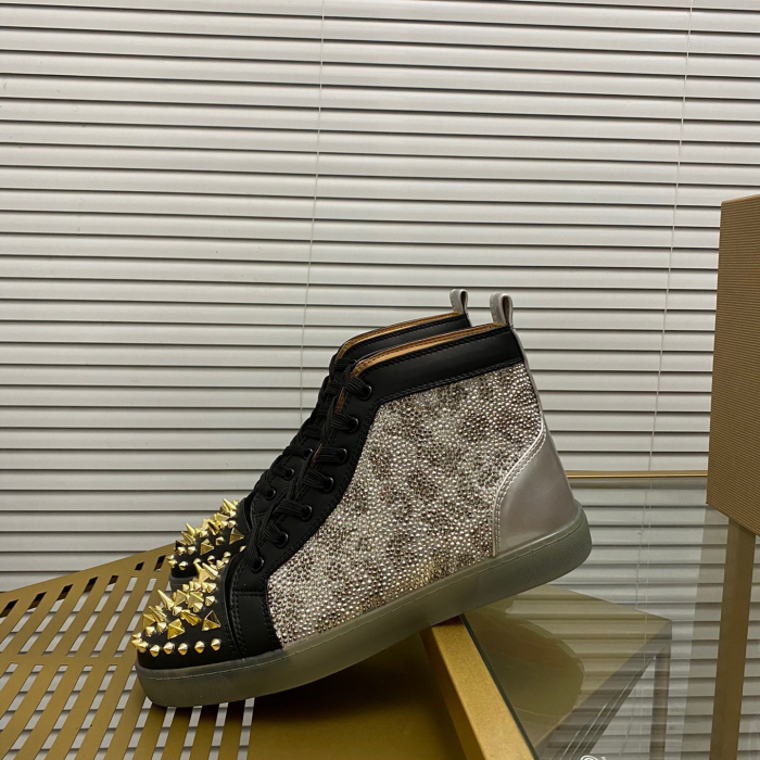 Christian Louboutin Lou Pik Pik High-Top Sneaker Size 36-46  7-Color