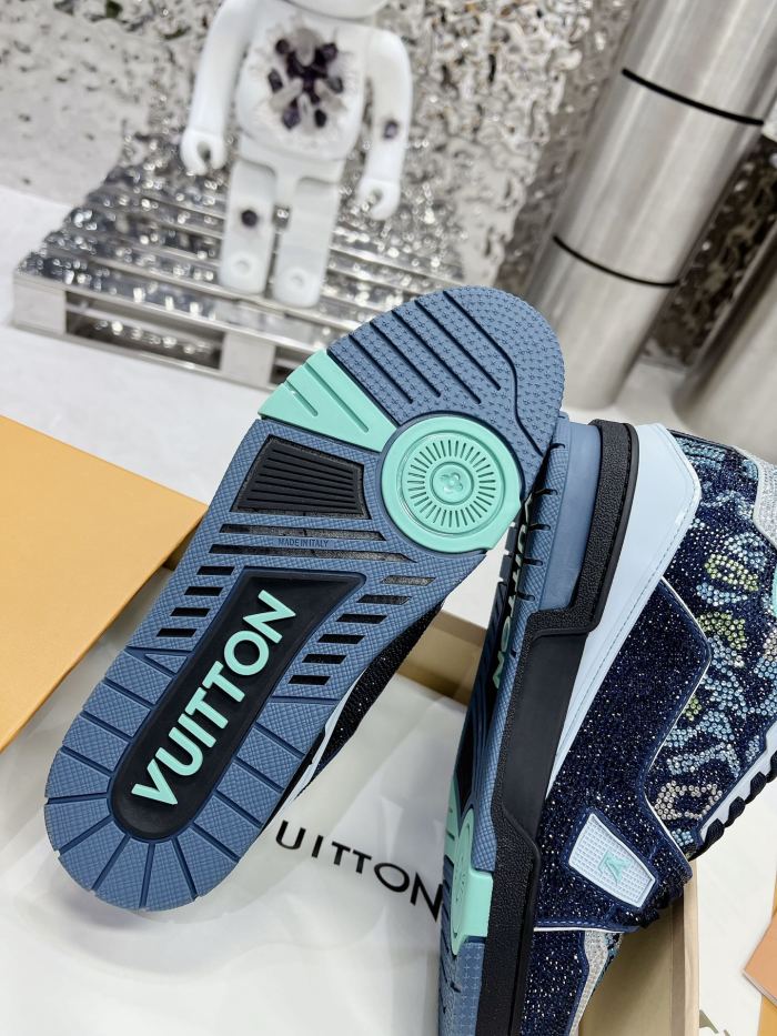 Louis Vuitton LV Trainer Diamond Sneaker Size 36-46