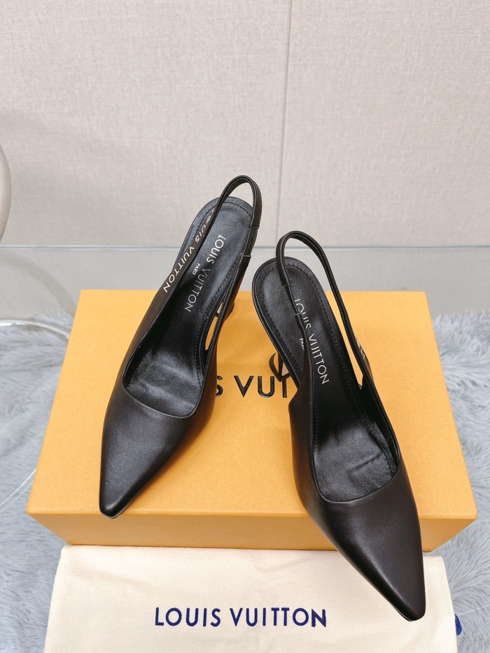 Louis Vuitton Sparkle Slingback Pumps Size 35-41 5-Color