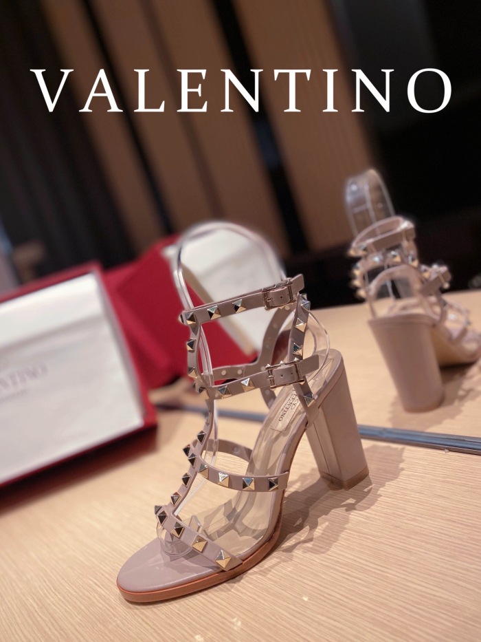 Valentino Rockstud Calfskin Ankle Strap Pumps Size 35-41 6-Color