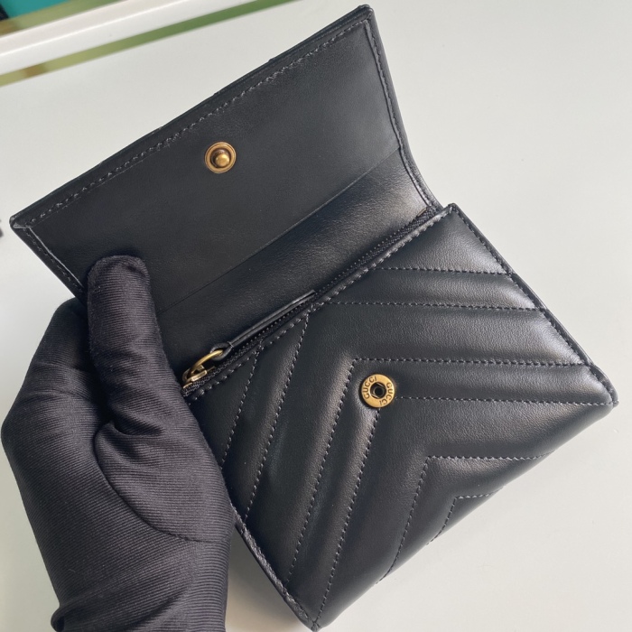 Gucci GG Marmont Women Mens Wallet Purse 12.5*10*3cm