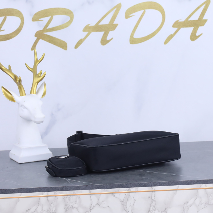 Prada 2VH113 Re-Nylon and Saffiano Leather Shoulder Bags Size 24*18.5*6cm