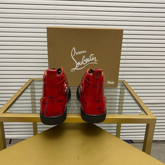 Christian Louboutin Fun Louis High-Top Sneaker Size 36-46  4-Color