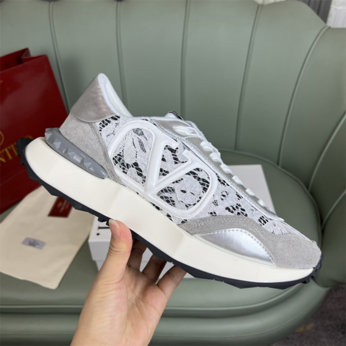Valentino Lace and Mesh Lacerunner Sneaker Size 36-41   9-Color