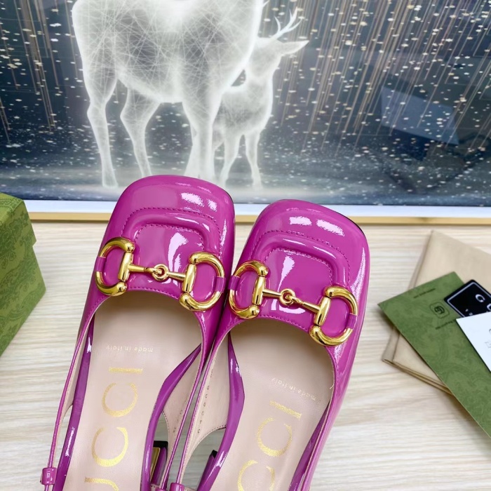 Gucci Slingback With Horsebit Pumps Size 35-41 7-Color