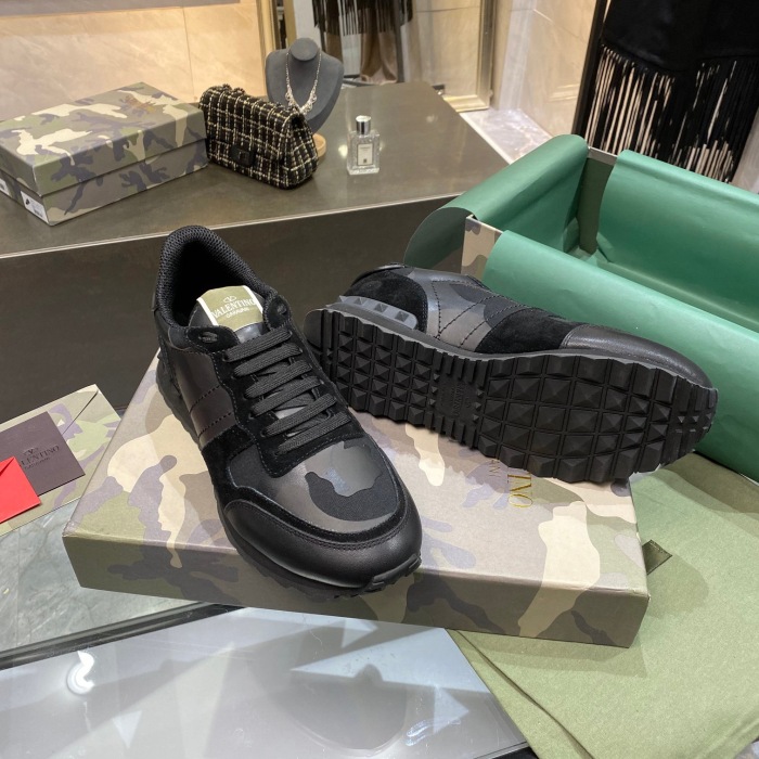 Valentino Camouflage Rockrunner Sneaker Size 39-45   11-Color