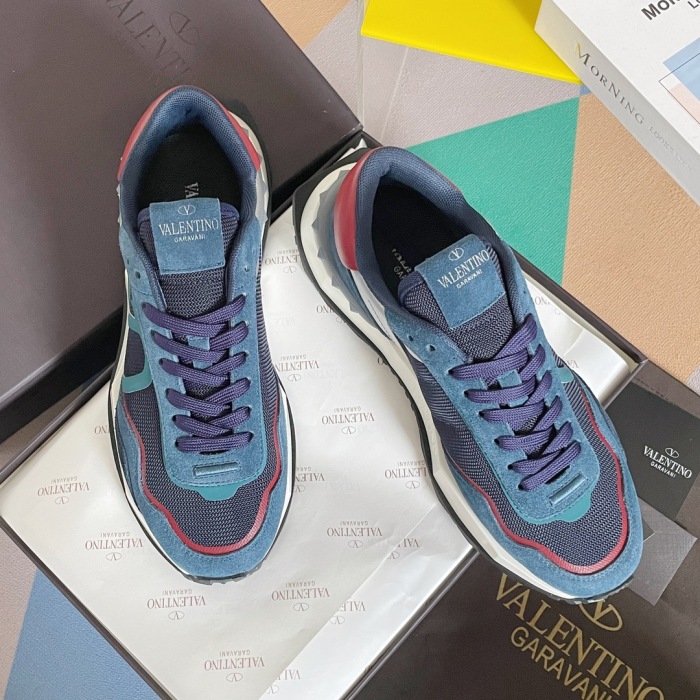 Valentino Netrunner Fabric Sneaker Size 36-45   4-Color