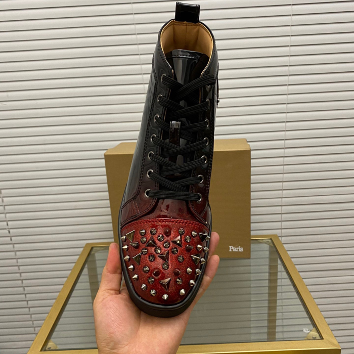 Christian Louboutin Lou Pik Pik High-Top Sneaker Size 36-46  7-Color