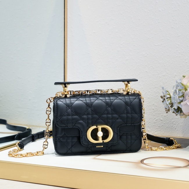 Dior Mini Dior Jolie Top Handle Women Shoulder Bags 19*12*6cm