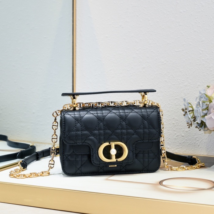Dior Mini Dior Jolie Top Handle Women Shoulder Bags 19*12*6cm