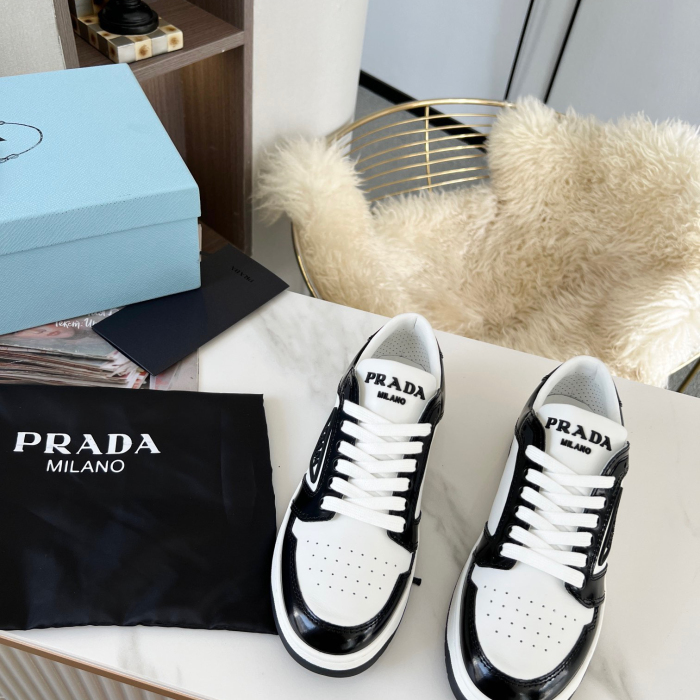 Prada District Leather Sneaker Size 36-45   5-Color