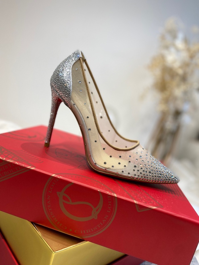 Christian Louboutin Follies Strasss Pumps Size 35-41 3-Color