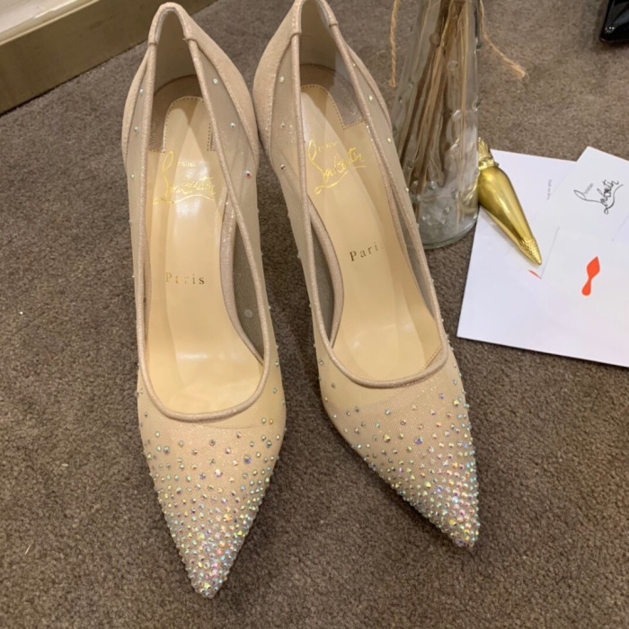 Christian Louboutin Follies Strasss Pumps Size 35-41 5-Color