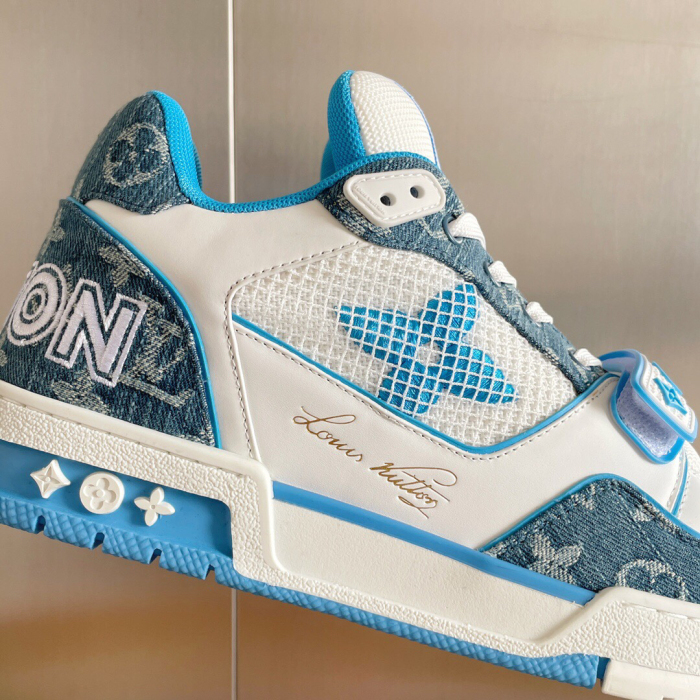 Louis Vuitton LV Trainer Velcro Strap Sneaker Size 39-45  5-Color