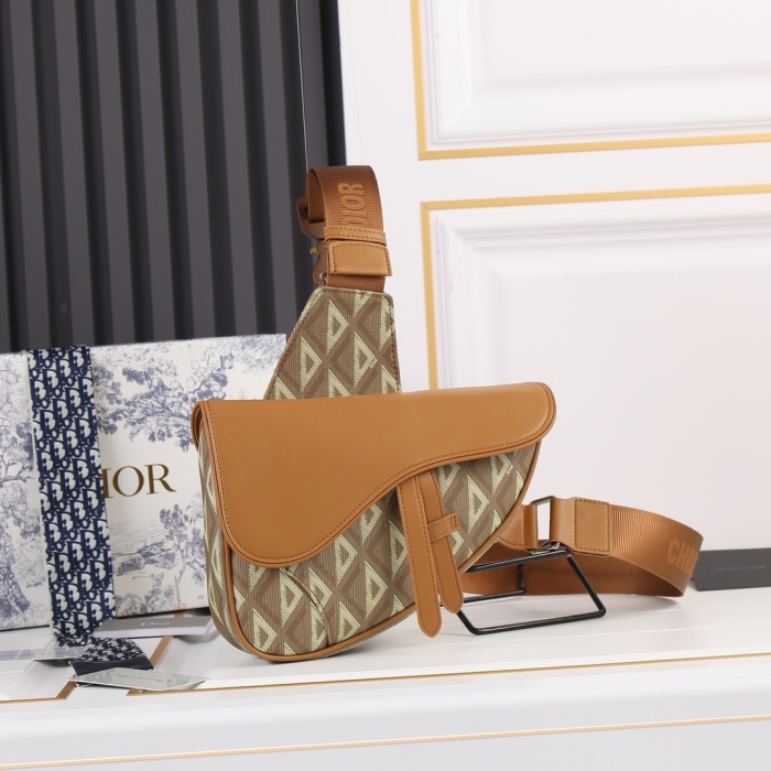 Dior 2022SS Pre-Fall Saddle Men Shoulder Bags 20*28.6*5cm