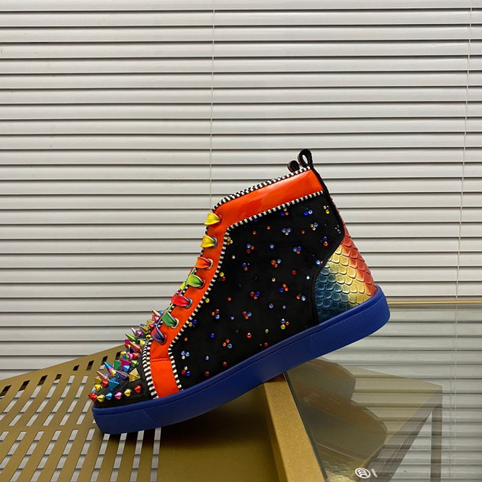 Christian Louboutin Lou Pik Pik High-Top Sneaker Size 36-46  7-Color