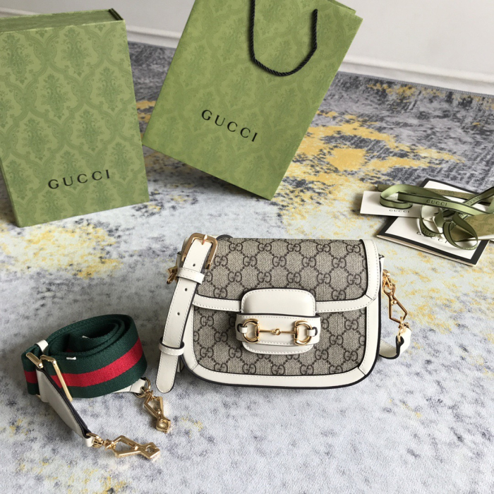 Gucci GG Horsebit 1955 Women Shoulder Bags Size 25*18*8cm