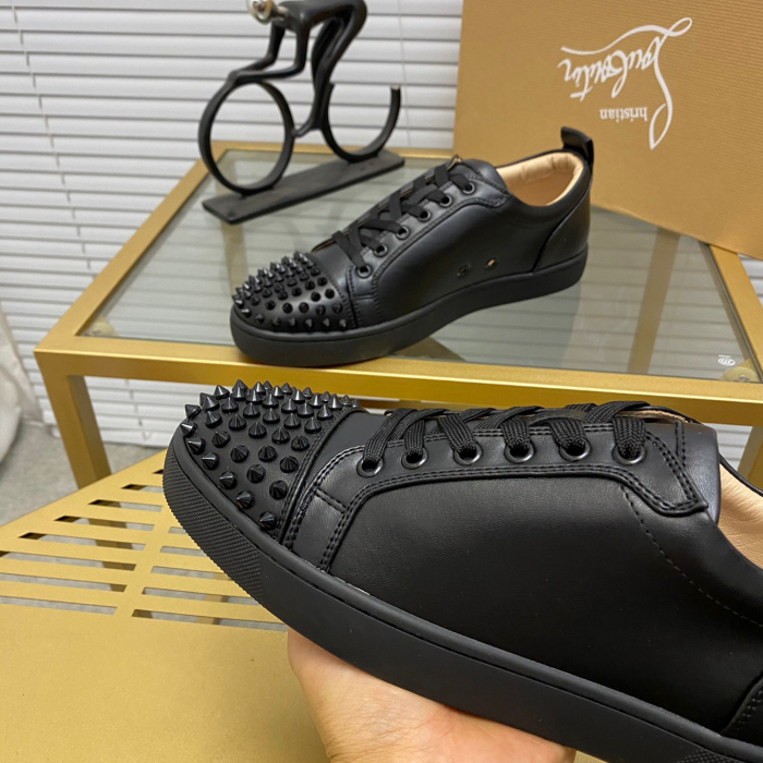 Christian Louboutin Louis Junior Spikes Sneaker Size 36-46  10-Color